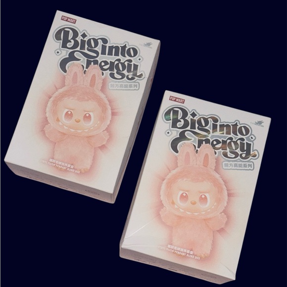 Set of 2: Pop Mart The Monsters (Labubu) Big Into Energy Plush Blind Box V3
